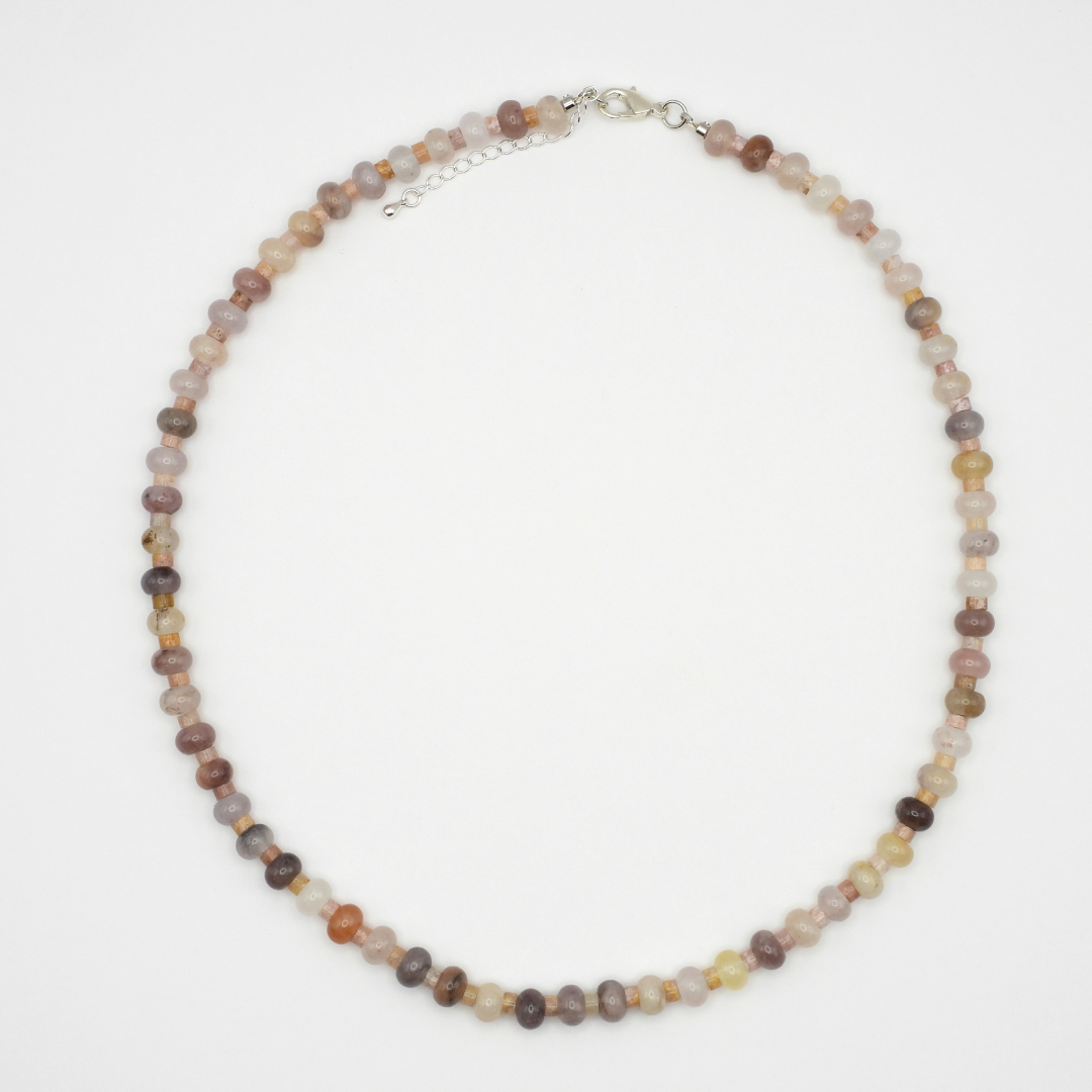 Purple Aventurine & Pink Agate Necklace