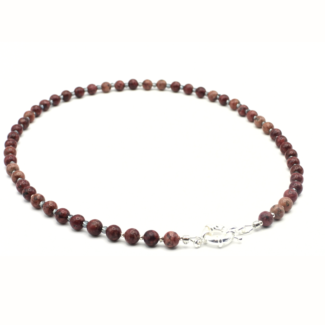 Crimson & Smoke | Eudialyte Necklace