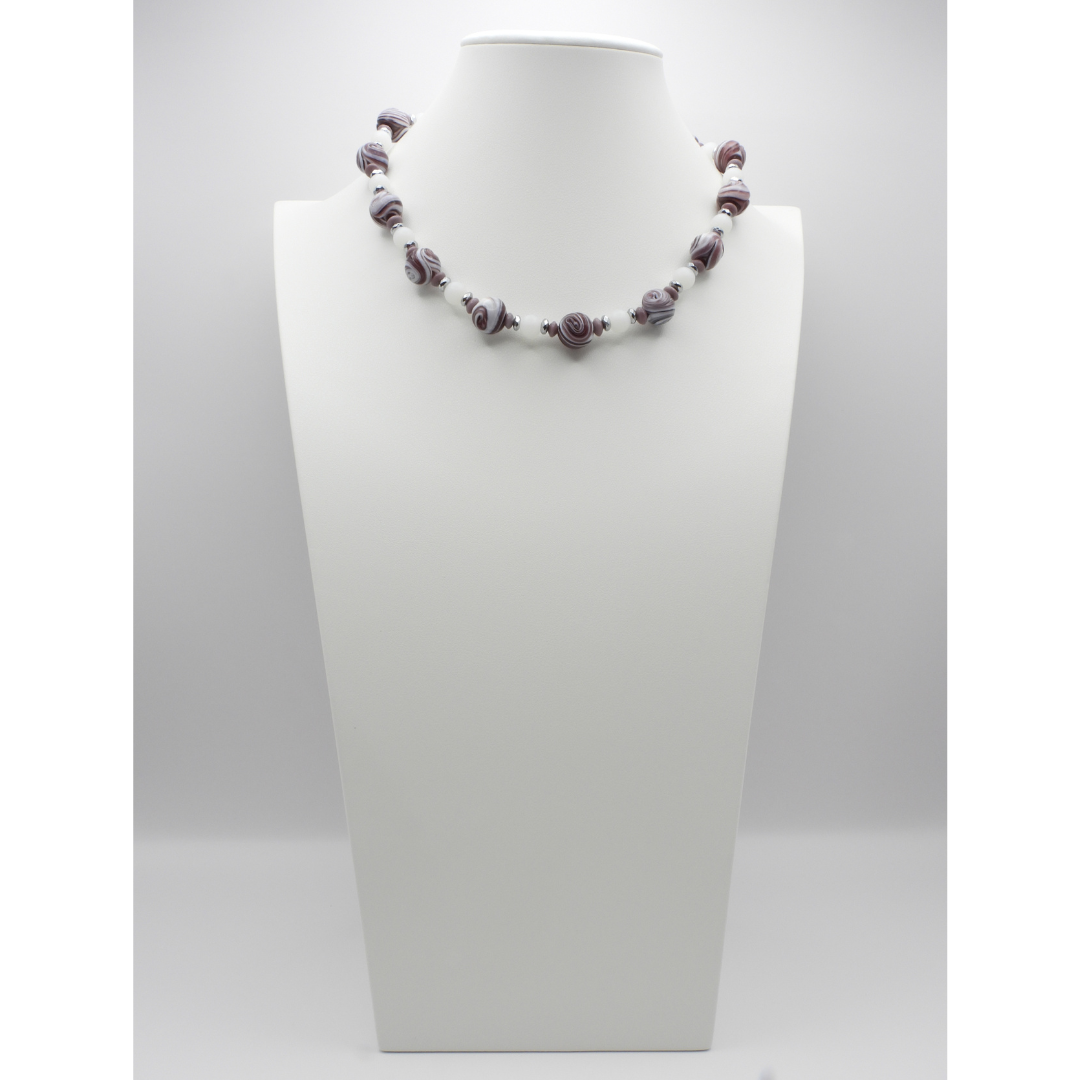 Purple Whimsy | Indian Lampwork Glass Necklace