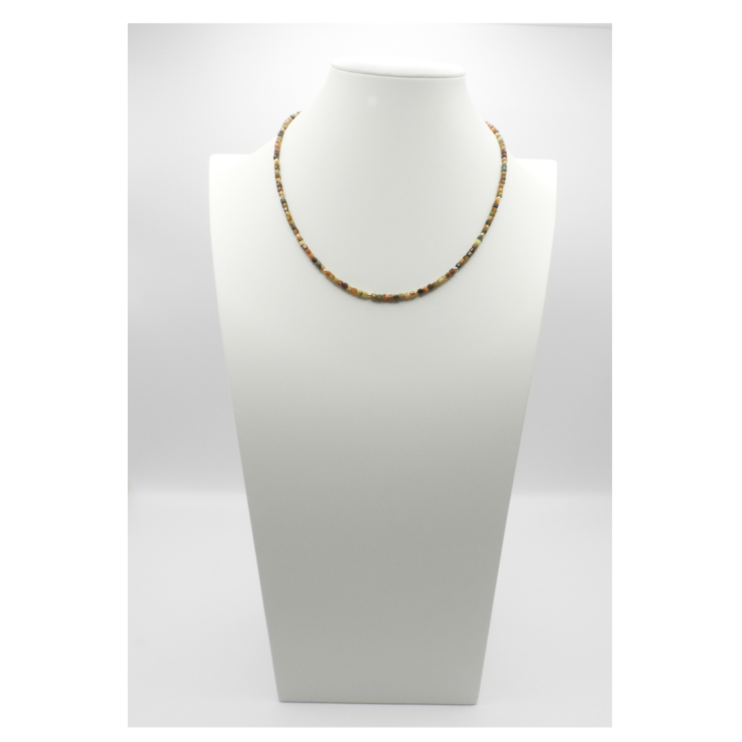 Forest & Sand | Green Garnet Necklace