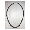 Labradorite & Lava Stone Beaded Necklace