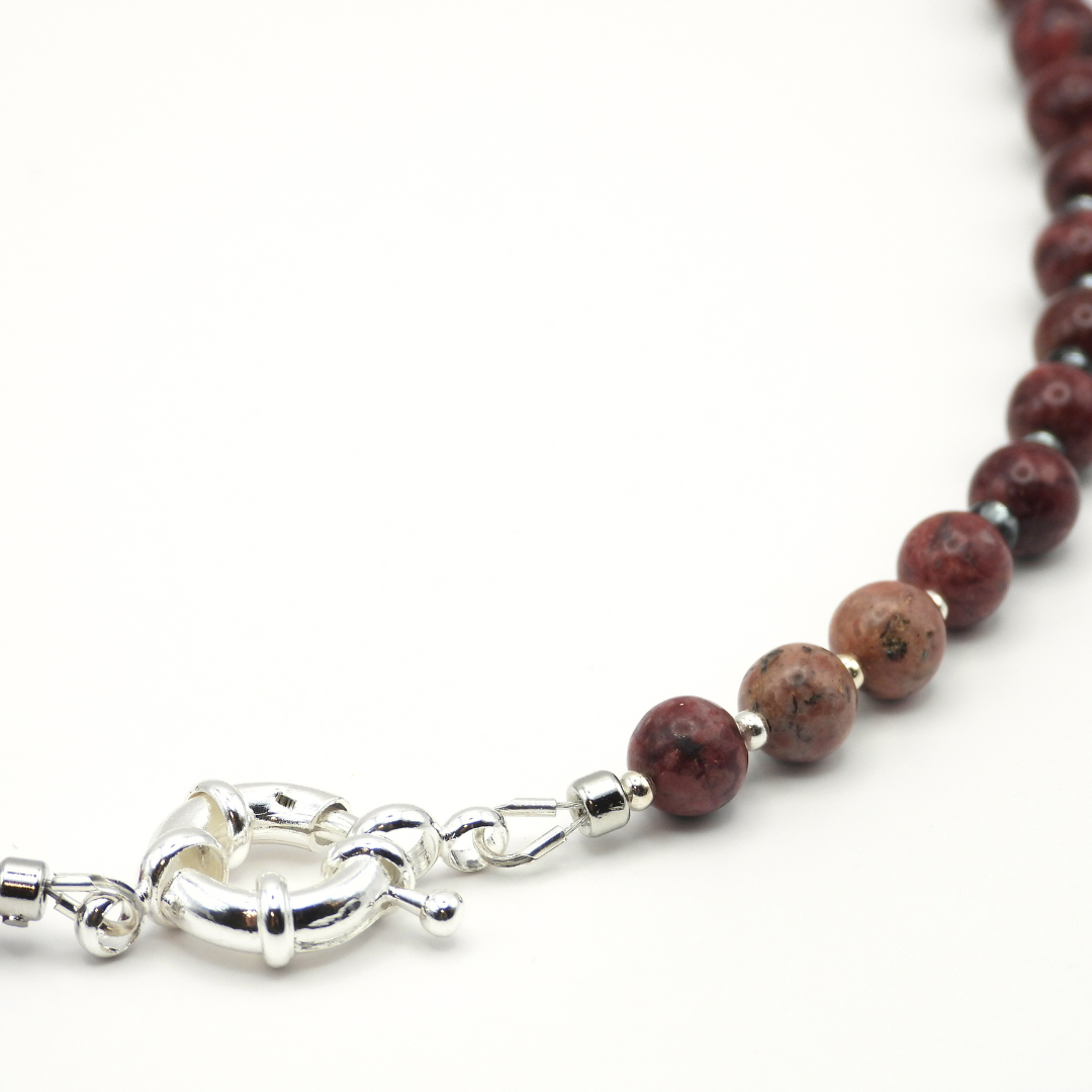 Crimson & Smoke | Eudialyte Necklace