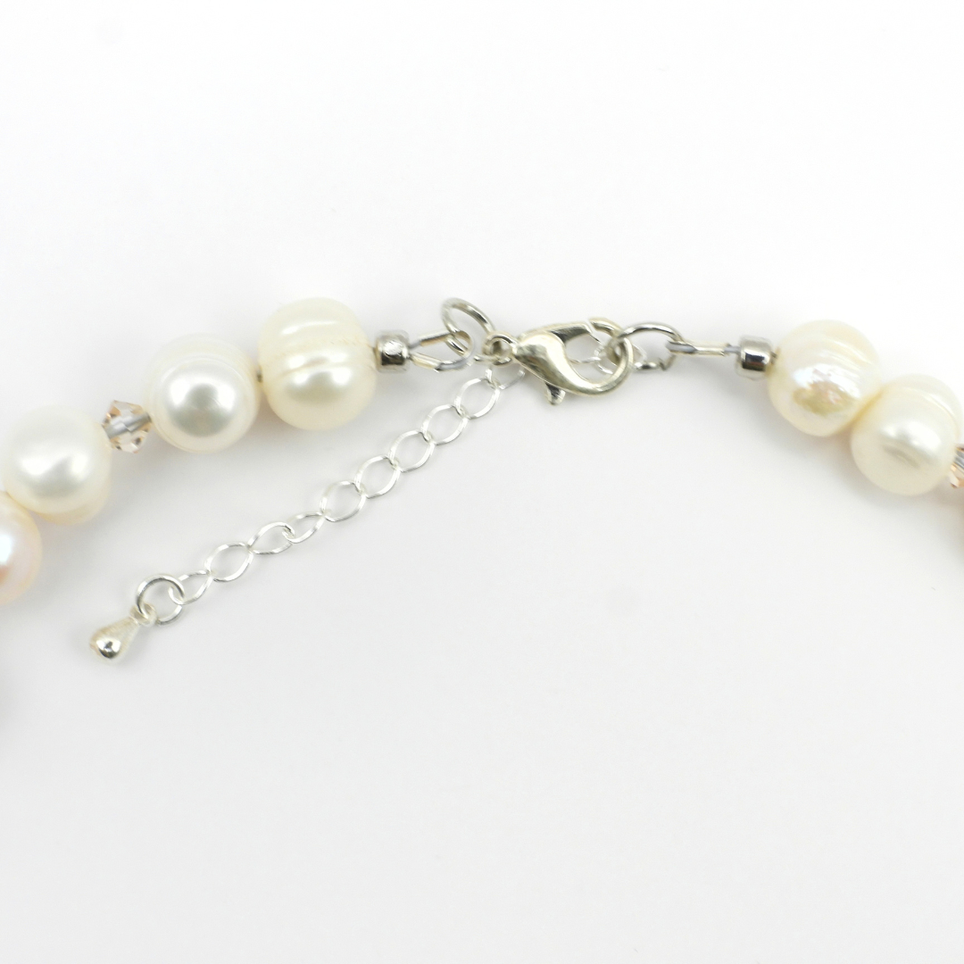 Freshwater Pearl & Crystal Necklace