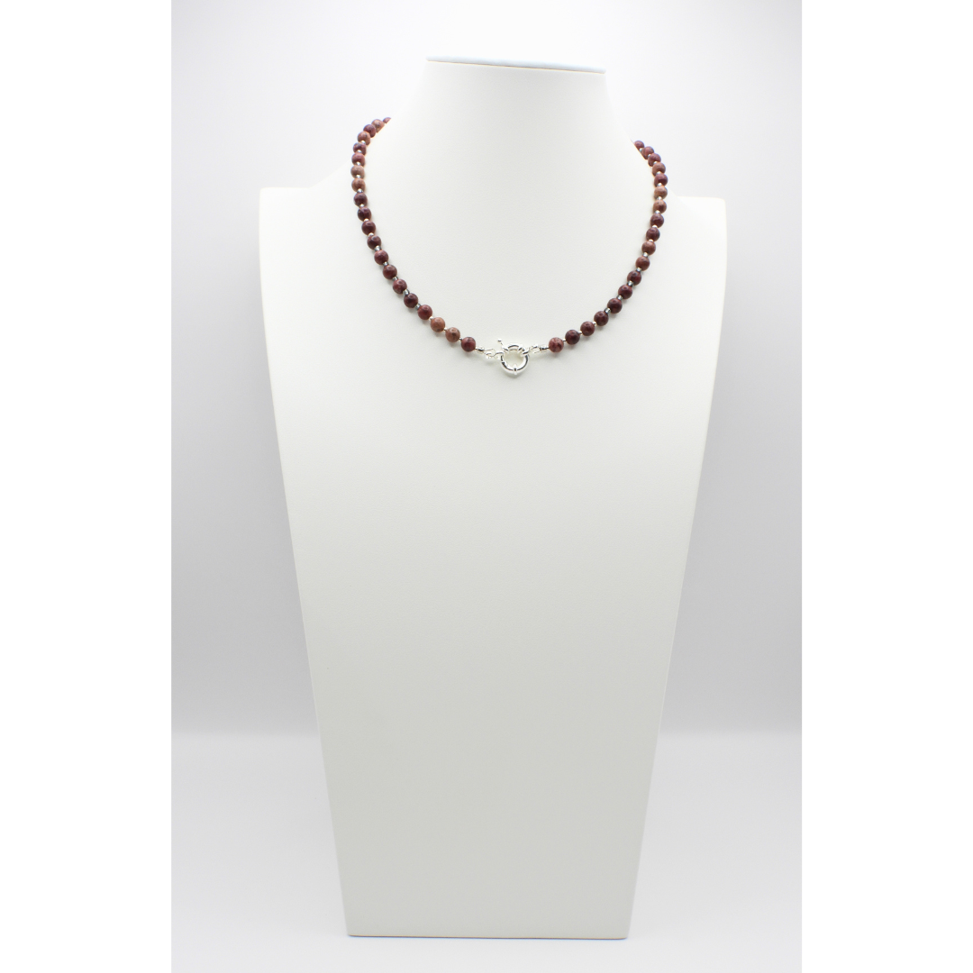 Crimson & Smoke | Eudialyte Necklace
