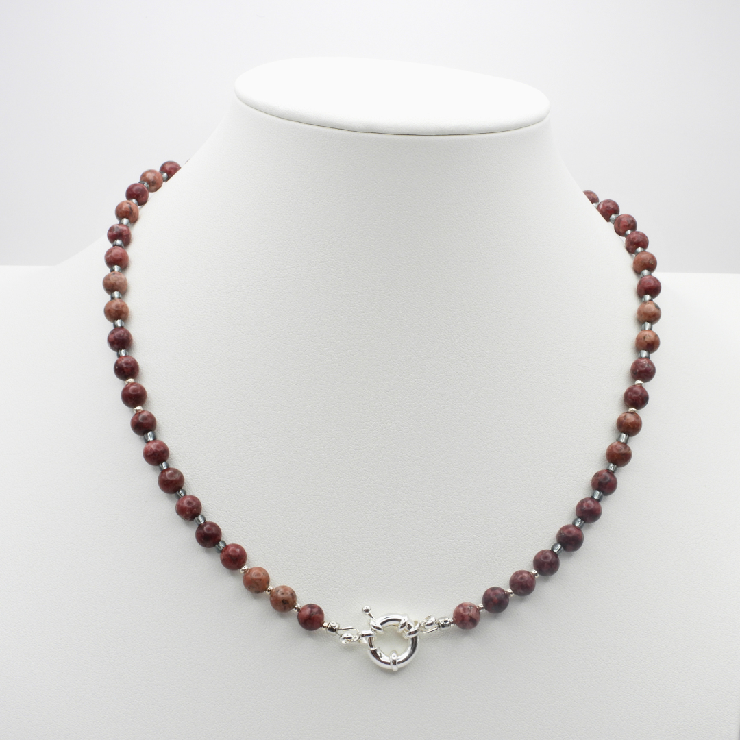 Crimson & Smoke | Eudialyte Necklace